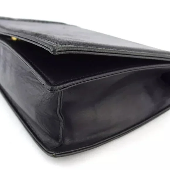 GIANNI VERSACE clutch bag leather Authentic